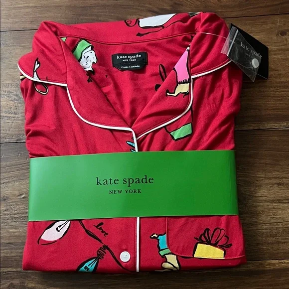 Kate Spade Women’s Red Pajama Set - Picture 1 of 2